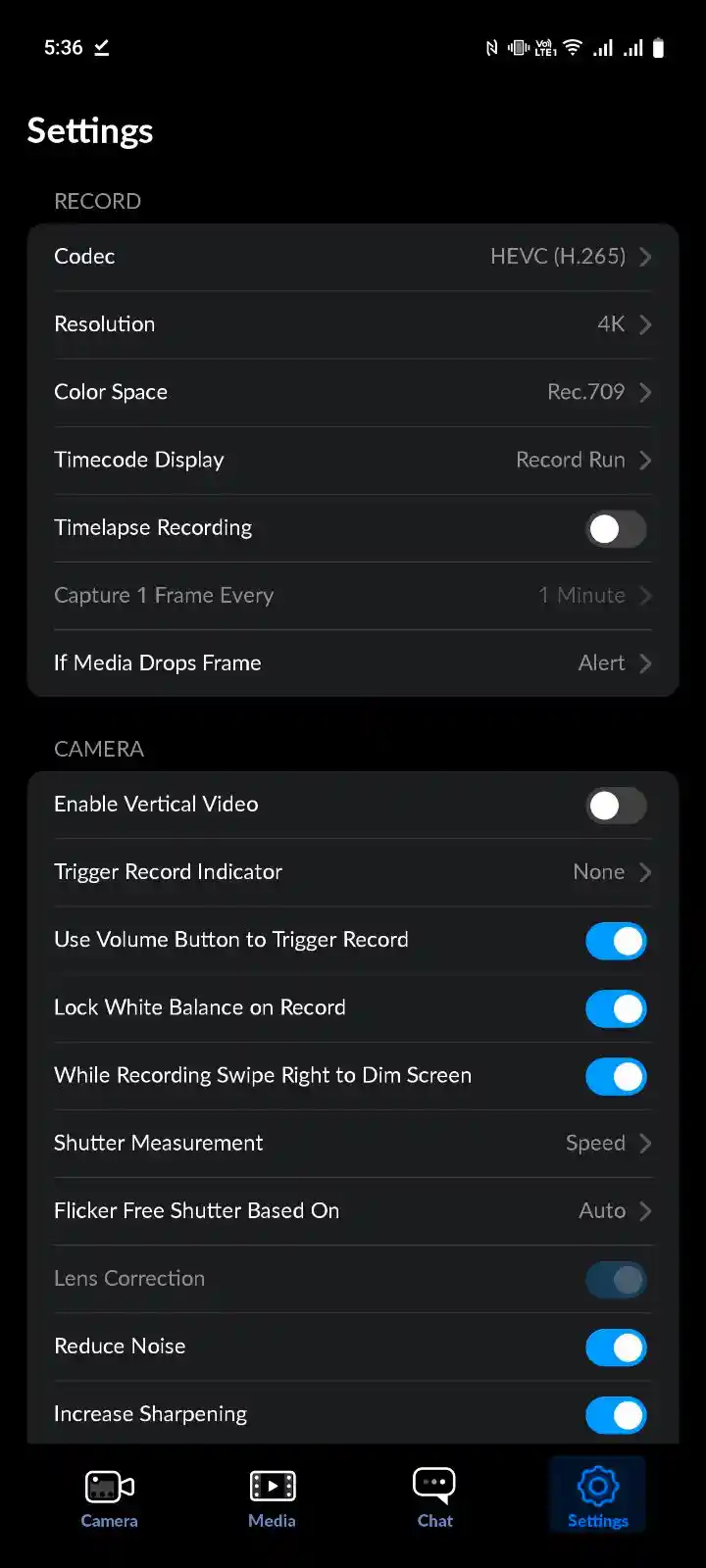 Screenshot Blackmagic Camera APK